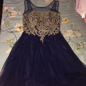 Formal wear Navy Blue dress